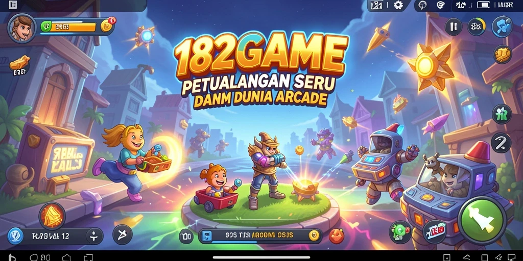 Tampilan gameplay seru dan menantang di 182GAME.