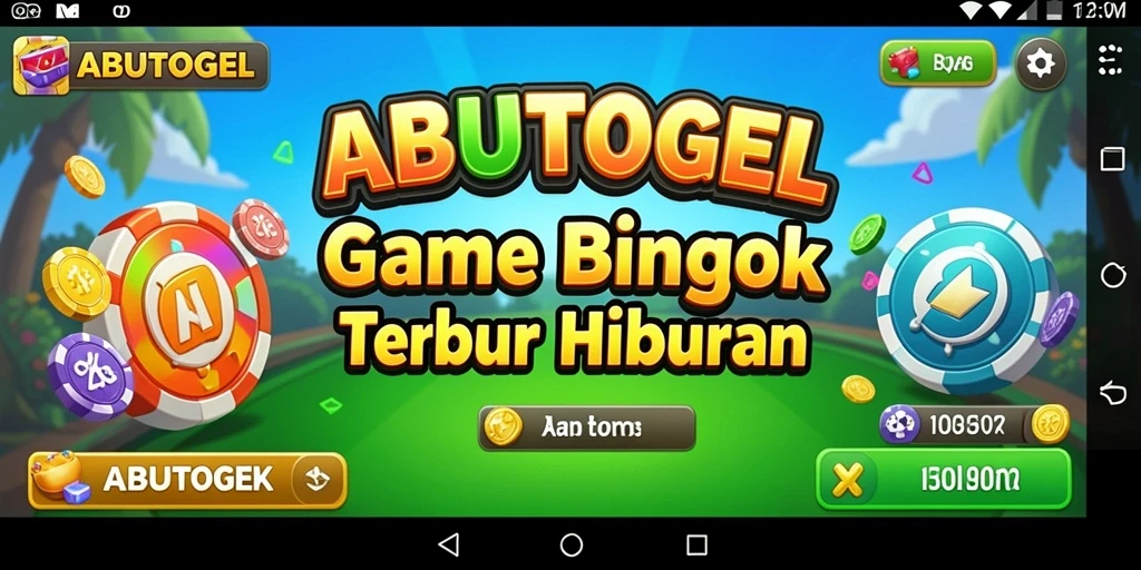 Screenshot ABUTOGEL menampilkan antarmuka permainan Bingo yang menarik.