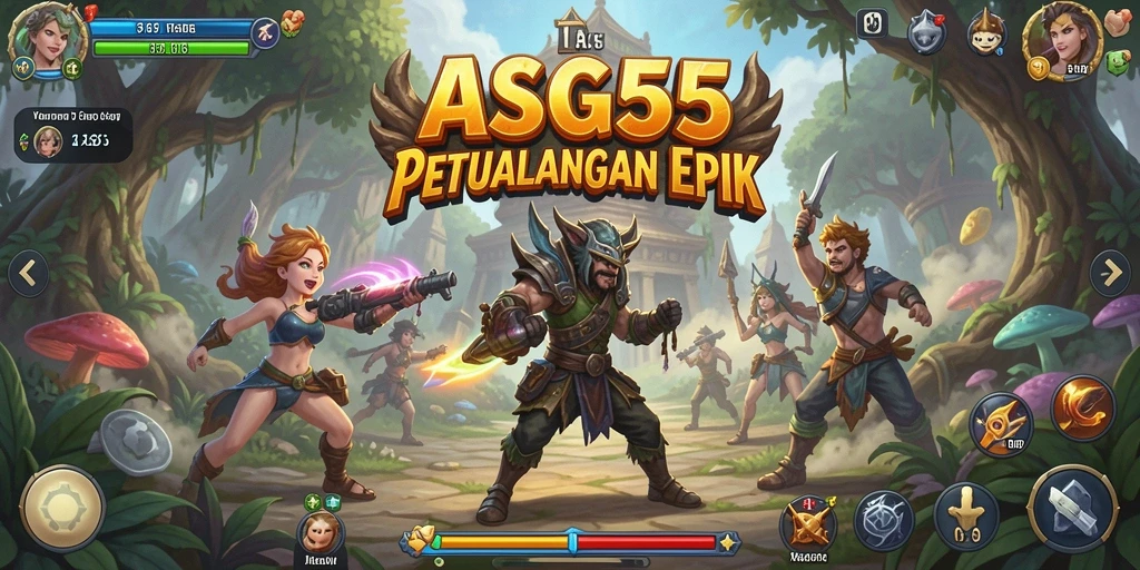 Tampilan gameplay ASG55 yang menampilkan aksi petualangan seru.