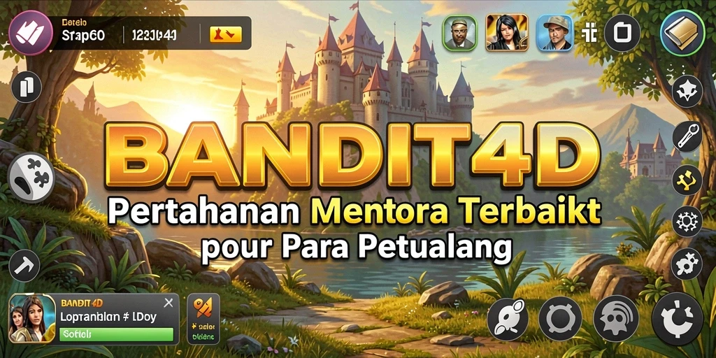 Tampilan gameplay <strong>BANDIT4D</strong> yang menegangkan dalam pertempuran Tower Defense.