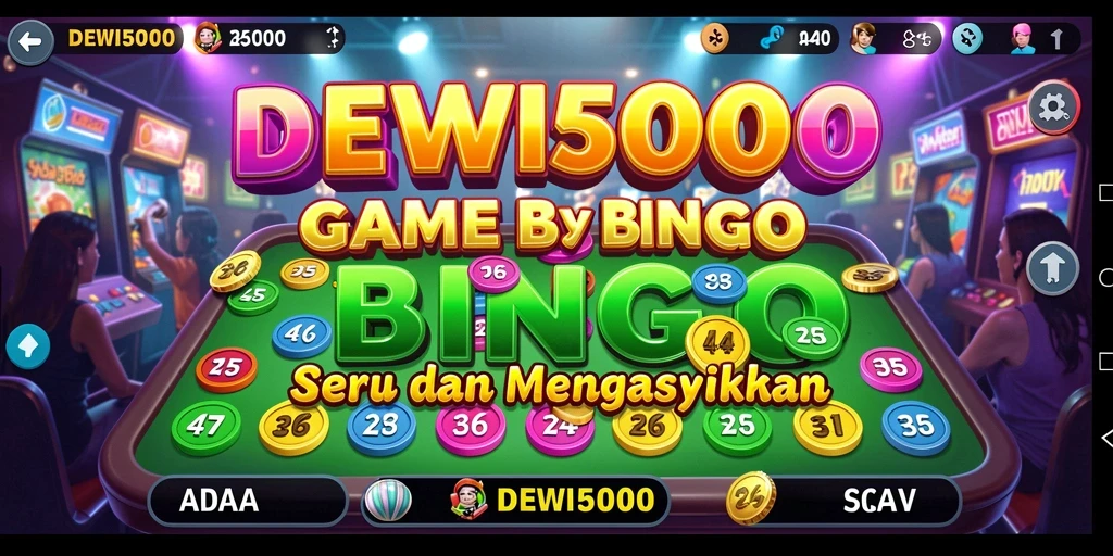 Tampilan gameplay DEWI5000 yang menarik dan penuh warna.