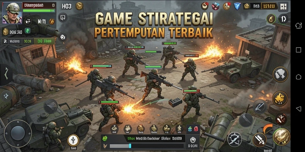 Tampilan gameplay H03 yang penuh aksi strategis.