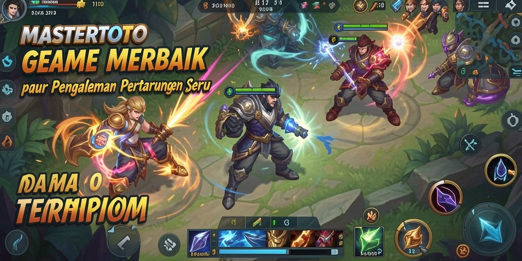 Tangkapan layar gameplay MASTERTOTO dengan aksi pertempuran seru.