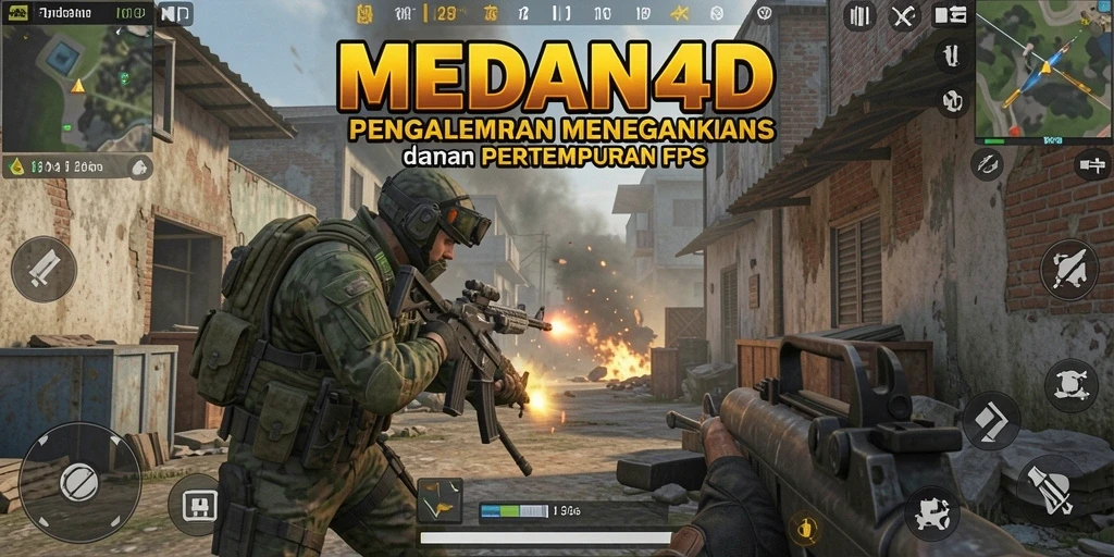Gameplay intens MEDAN4D dengan aksi tembak-menembak seru.