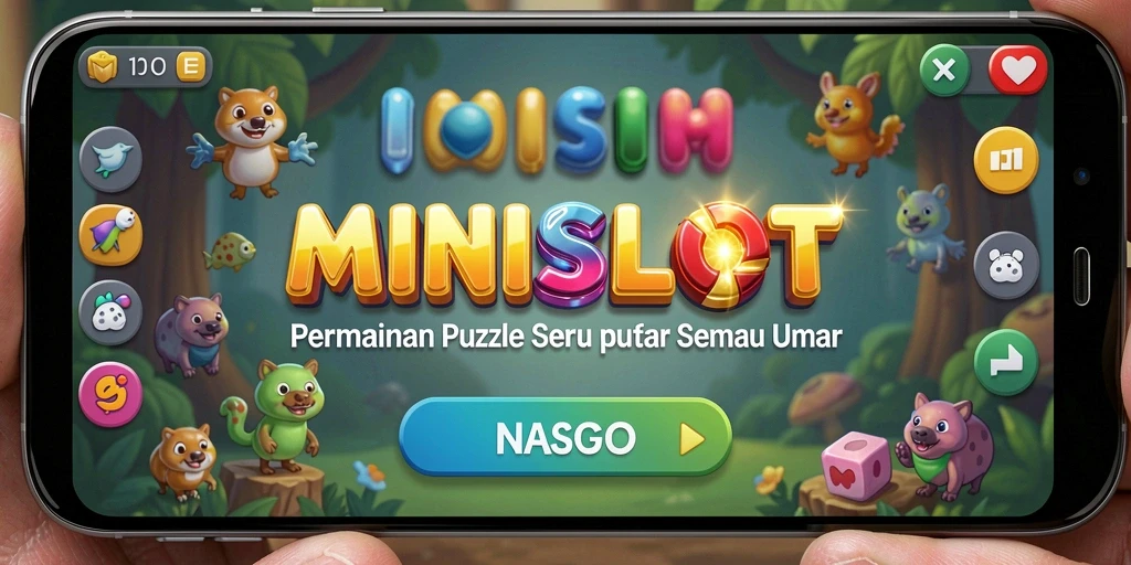 Tampilan gameplay seru MINISLOT dengan teka-teki menarik.