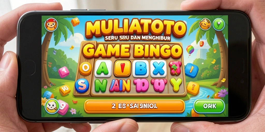 Tampilan seru gameplay MULIATOTO dengan suasana Bingo yang menarik.
