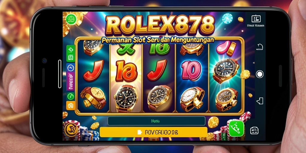 Tampilan gameplay yang mendebarkan dari ROLEX878 slot.