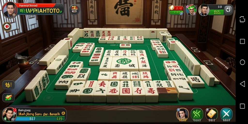 Tampak antarmuka permainan Mahjong yang menarik di RUPIAHTOTO.