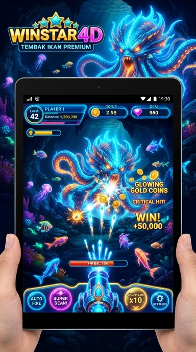 Tampilan antarmuka utama aplikasi Winstar4D.