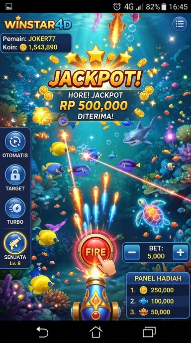 Fitur pencarian cepat aplikasi di Winstar4D.